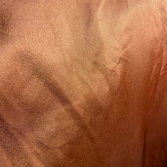 PrettyLittleThing RUST SATIN LONG SLEEVE WRAP DRESS - US-M - Picture 5 of 5